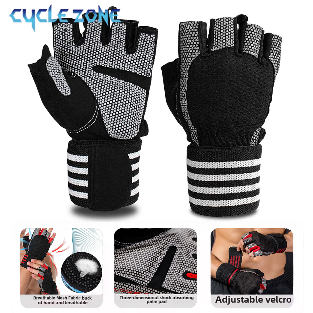 Crossfit Workout With Equipment - 1 Çift Yarım Parmaklı Bilek Destekli